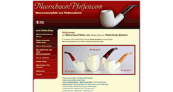 Desktop Screenshot of meerschaum-pfeifen.com